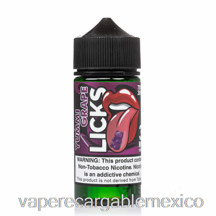 Vape Recargable Yummi Uva - Licks Roll Upz - 100ml 6mg
